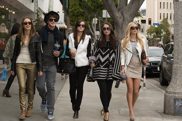 The teen gang stars of Sofia Coppola's 2013 film "The Bling Ring" (all press images via PatheFilms.com)