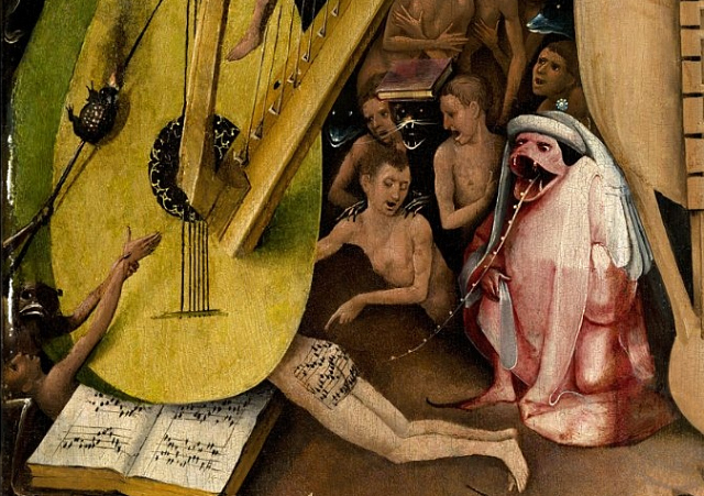 Hieronymus Bosch, "The Garden of Earthly Delights" (1480-1505), oil on panel (via Prado Museum)