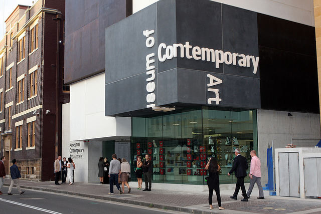 The MCA Australia is one of the venues for the Biennale of Sydney, and its zine fair is now a target of protesters as well. (photo by Eva Rinaldi, via Flickr)