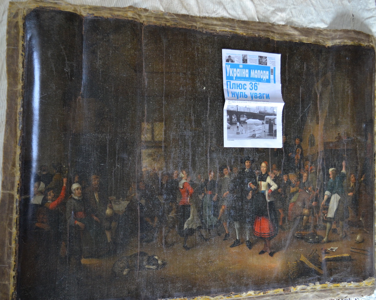 One of the works stolen from the Westfries Museum in 2005 and allegedly being offered for sale by Ukrainian nationalist militias: Hendrik Bogaert, "Peasants (1671–75). (courtesy the Westfries Museum)