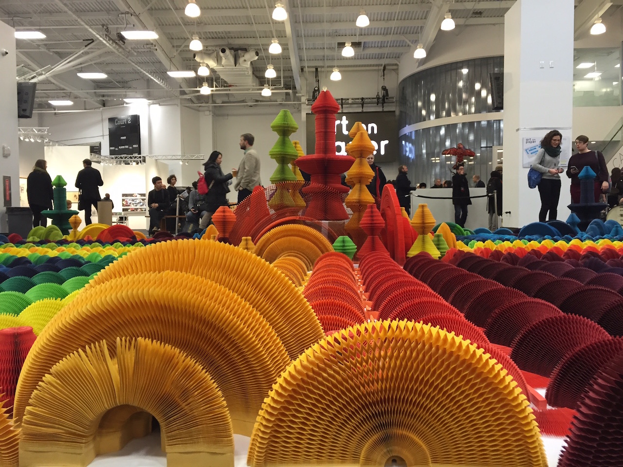 At a Generally Flat Art on Paper Fair, Some Cutting Works