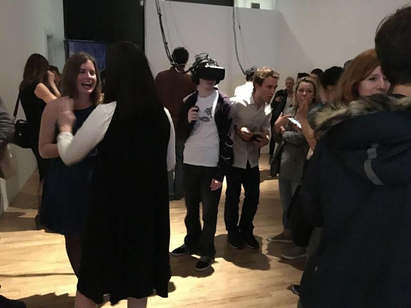 Seeing with the Body at a VirtualReality Art Show