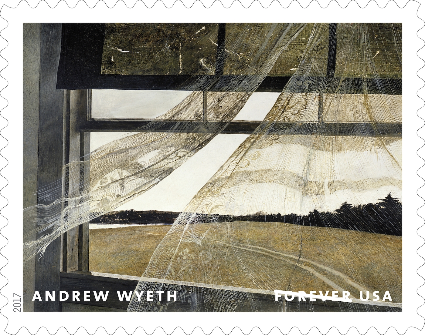 Andrew Wyeth’s Paintings Featured on New USPS Stamps