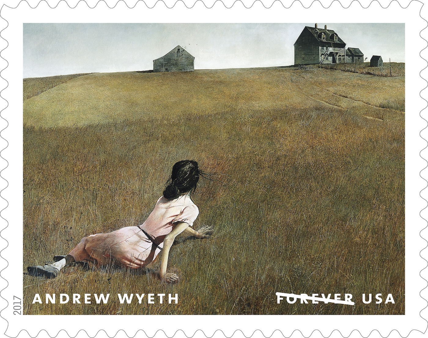 Andrew Wyeth’s Paintings Featured on New USPS Stamps
