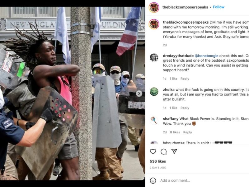 Black Artist Attacked in White Supremacist March in Boston