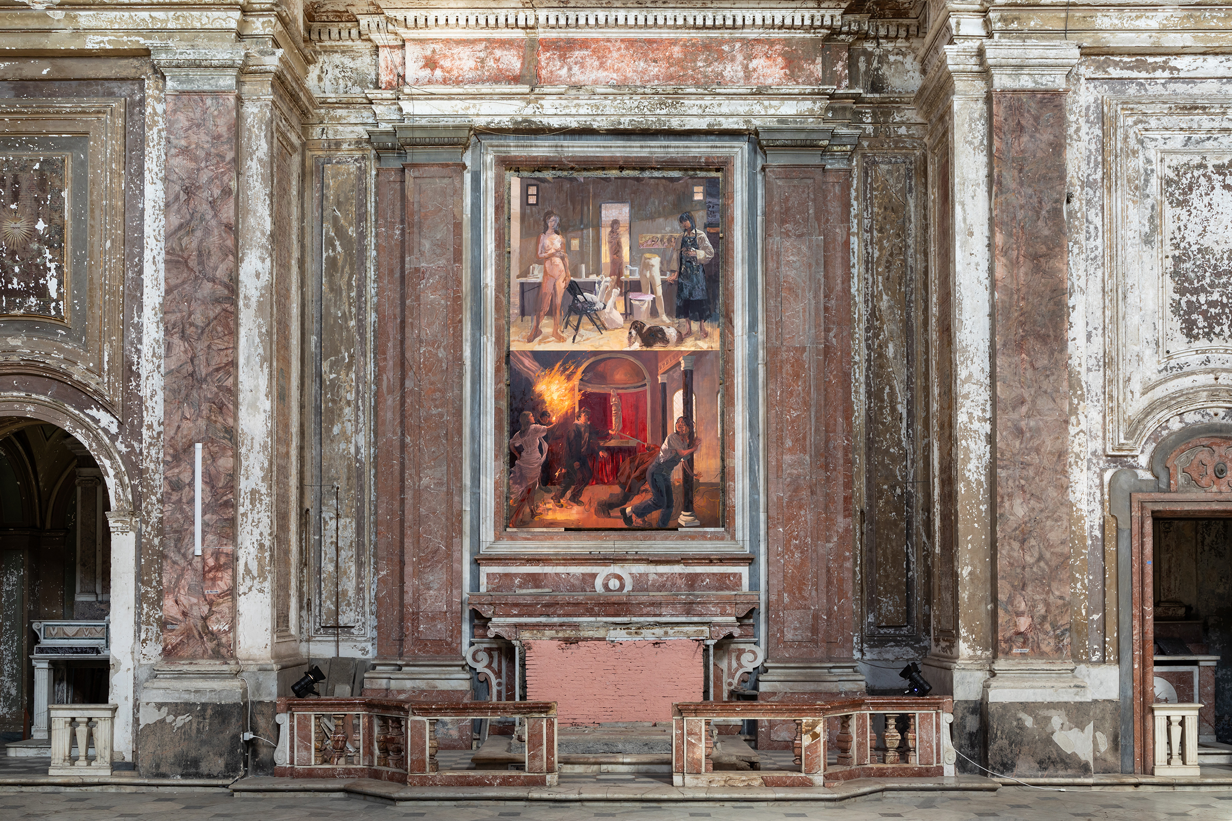 In a T293 Exhibition, Yongqi Tang Copes With "Eros/Thanatos" in a Baroque Neapolitan Church - Vimarsana News