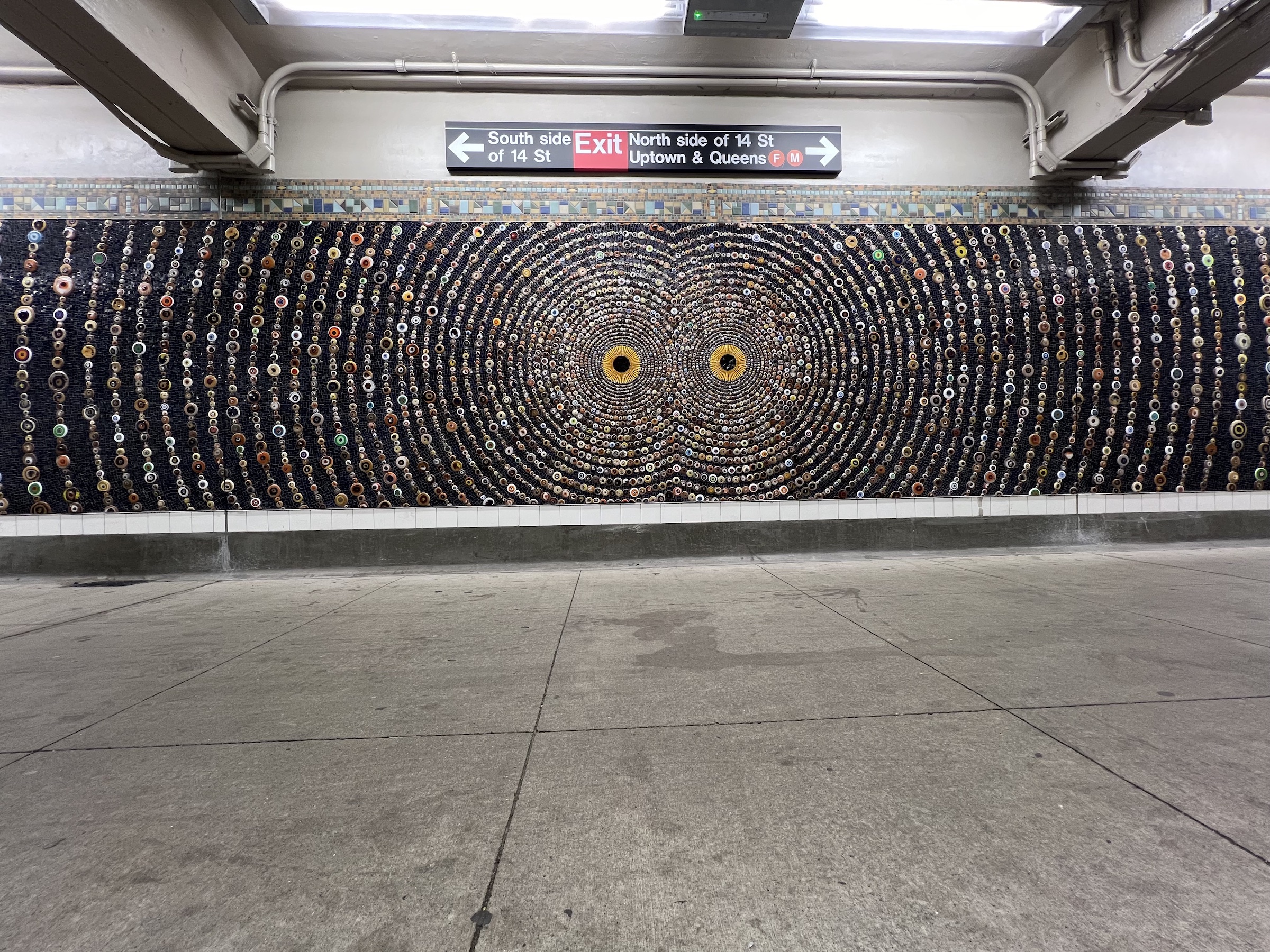 A New NYC Subway Art Installation Lends a Watchful Eye